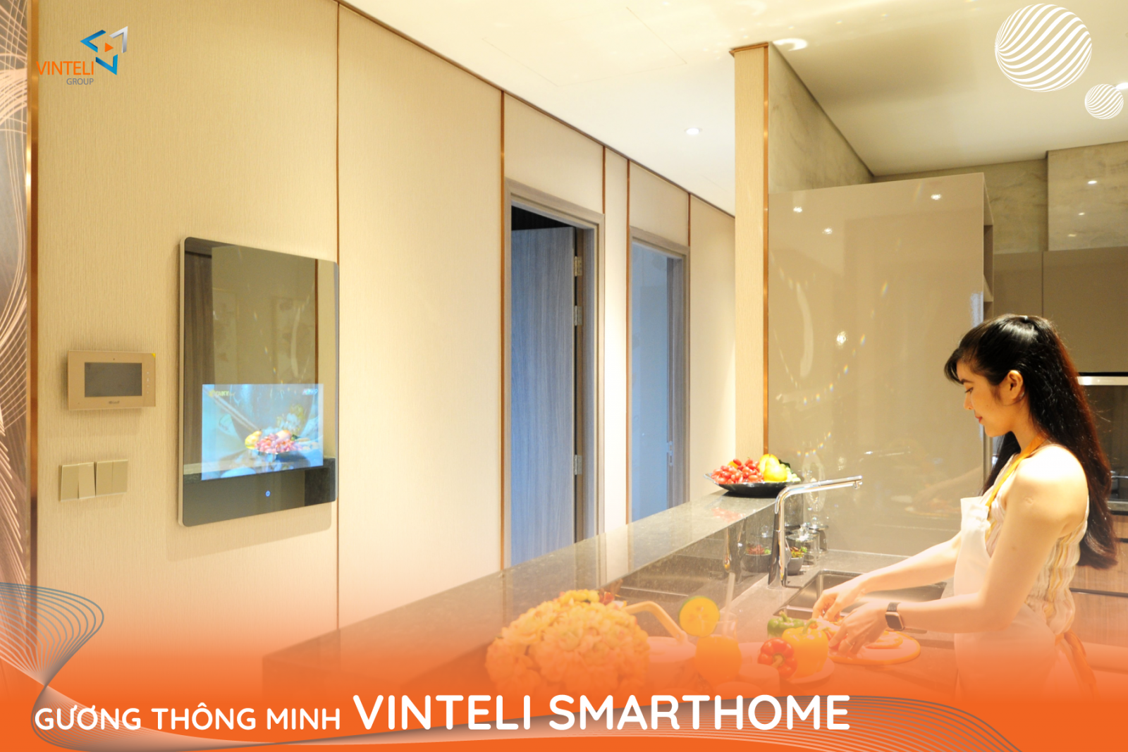Gương thông minh Vinteli Smarthome ấn tượng với tính năng hiện đại cùng thiết kế tinh tế