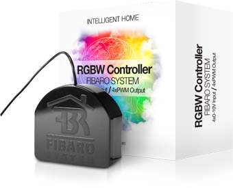 Bộ điều khiển LED RGBW  FIBARO là một thiết bị không dây tiên tiến điều khiển 4 dải màu  đèn LED.